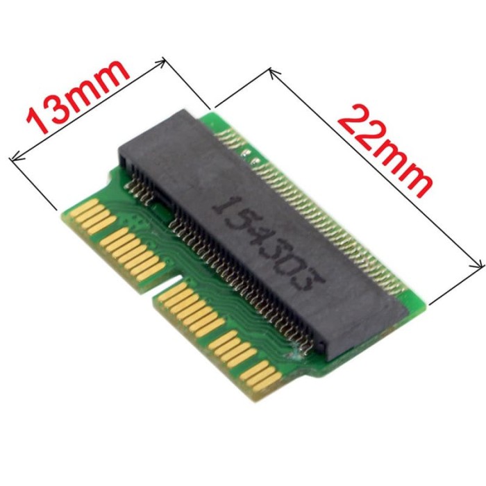 New M.2 NGFF X4 Adapter Card To 2013 2014 2015 Apple MacBook Air A1465 A1466 SSD