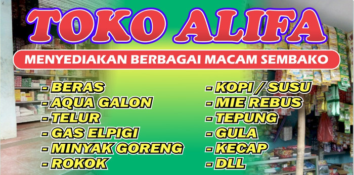 Contoh Spanduk Warung Sembako Brosur dan Spanduk