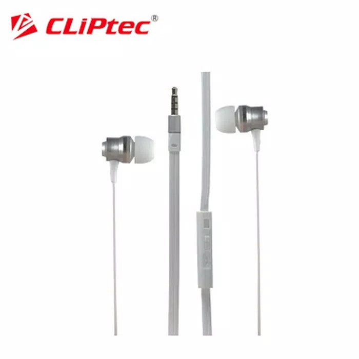 CLIPTEC BME 878 RYHTHM IN-EAR EARPHONE WITH MIC & VOLUME CONTROL - Putih
