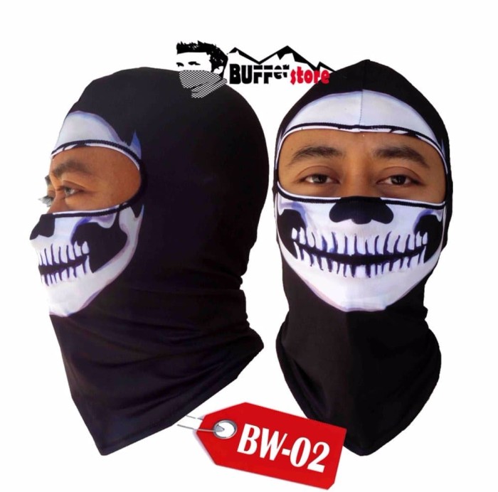 Masker Full Face Motif Tengkorak Hitam Daftar Harga Terkini dan Source · Masker Kain Wajah Pria