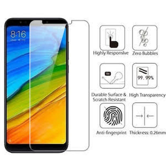 Tempered Glass Xiaomi Redmi Note 5 Pro Anti gores kaca Redminote 5