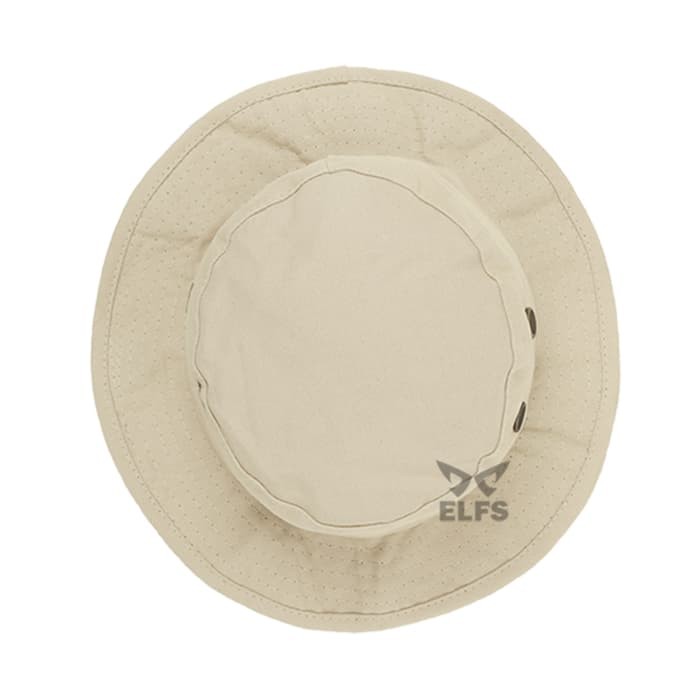 Elfs Topi Bucket Ripstock Rimba Reversible Krem