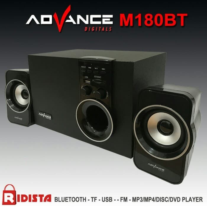 SPEAKER AKTIF BLUETOOTH USB FLASHDISK ADVANCE M180BT GROSIR TERMURAH