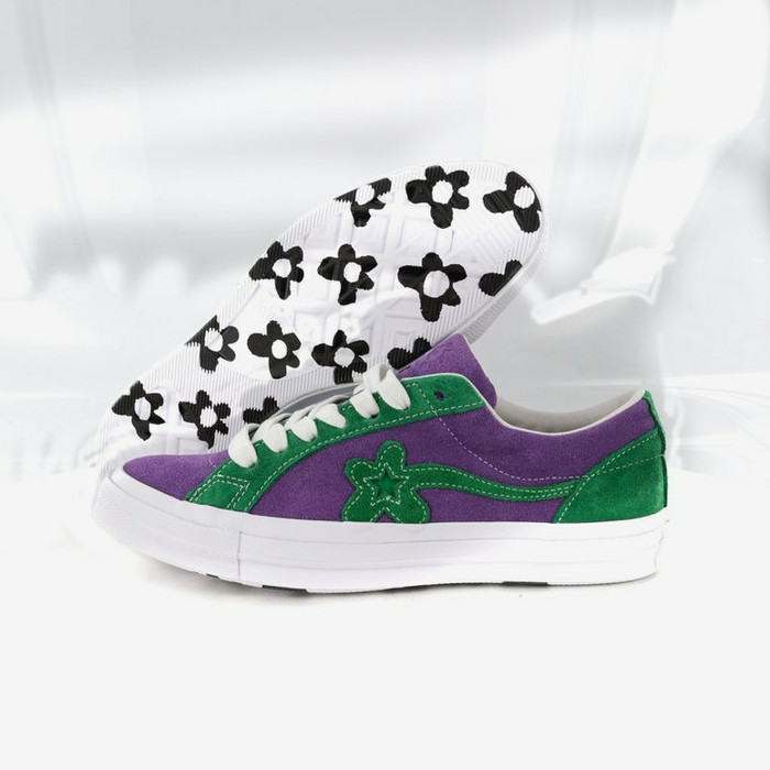 converse le fleur green