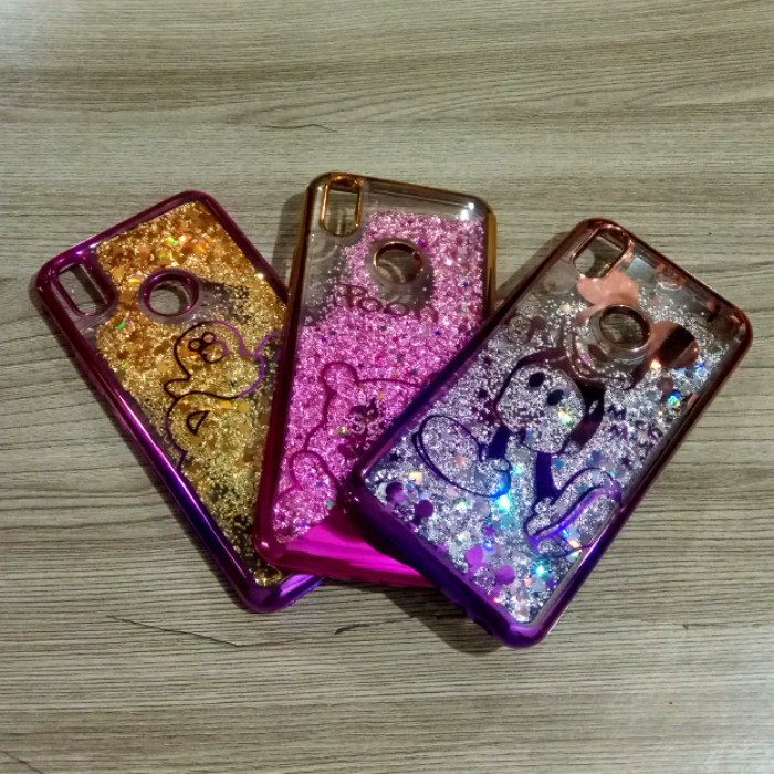 VIVO V9 CASE WATER GLITER MOTIF VIVO V9 CASE GLITER CHROME V9