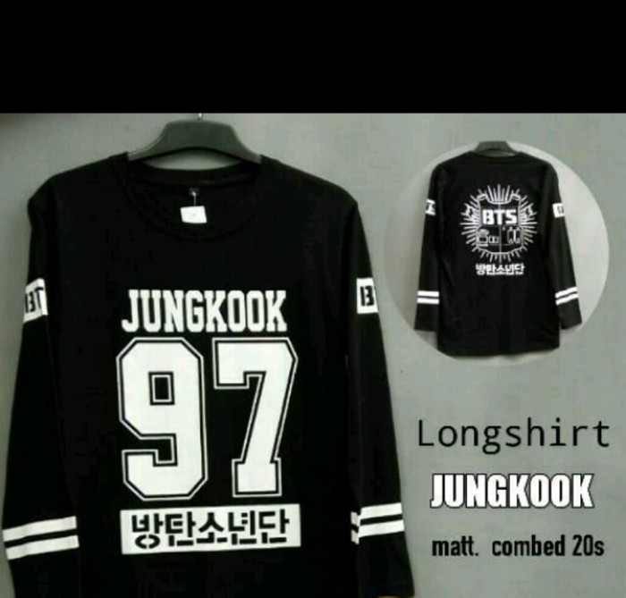 kaos Tshirt lengan panjang BTS jungkook Diskon