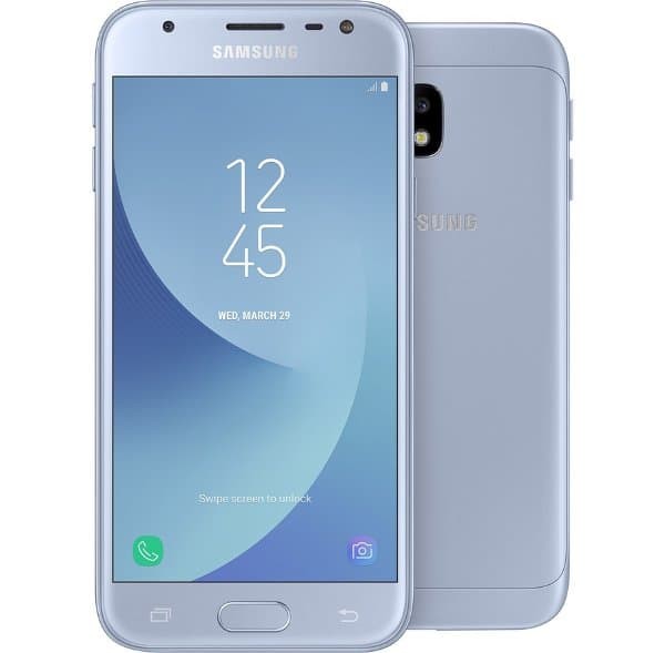 samsung galaxy j3 blue silver