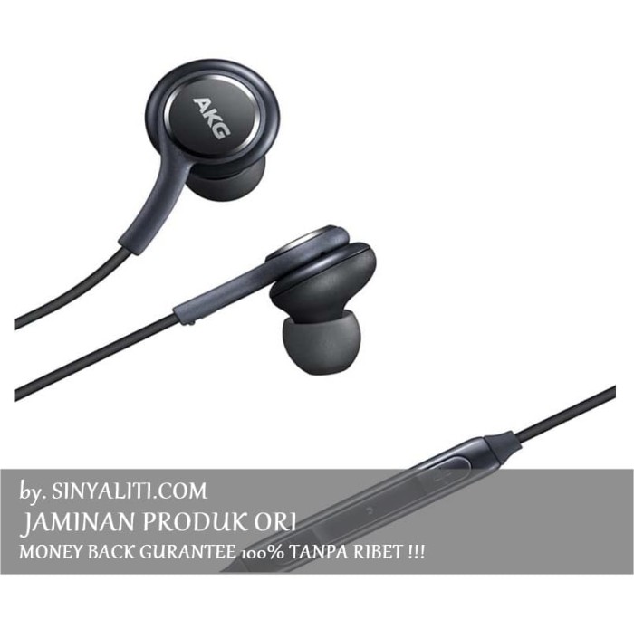 Samsung Handsfree AKG S8 Earphone/Headset/In ear Original - Black - Putih