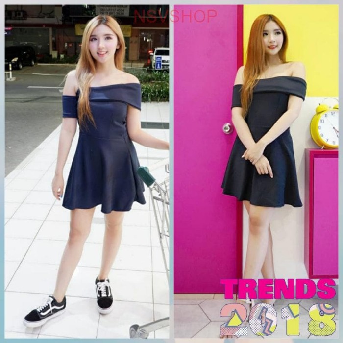 Dress Tali Lidel Wanita - Twiscone Lengan Pendek - Putih Diskon Penjualan.