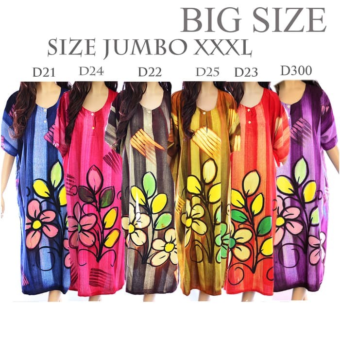 Daster Batik Baju Tidur Jumbo Rayon D4