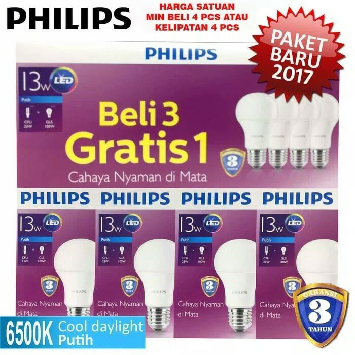 Info Paket Bohlam Philips 13 Watt Travelbon.com Info Paket Bohlam Philips 13 Watt Travelbon.com