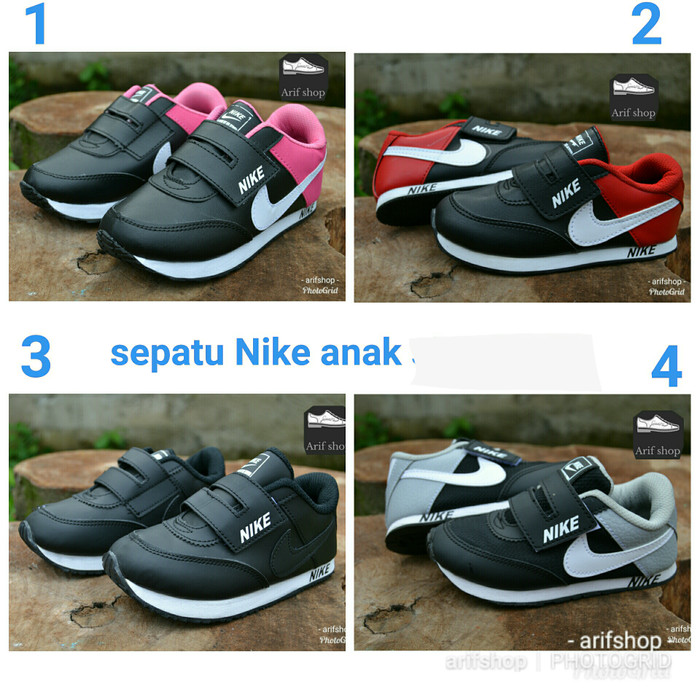 Garsel L240 Sepatu Sneaker%2f Sekolah Anak Laki Laki Synth Bagus (hitam