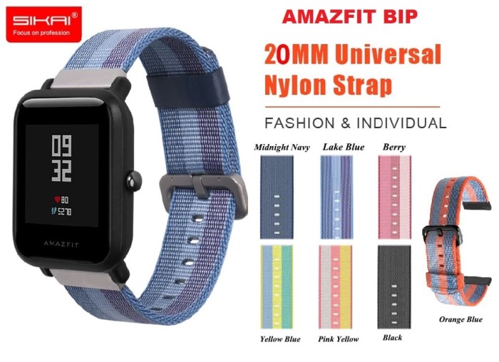 amazfit bip nylon strap