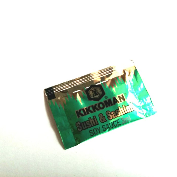 KIKKOMAN SUSHI &SASHIMI SOY SAUCE KECAP ASIN JEPANG 100PCS @3ML