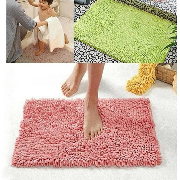 Keset Cendol / Keset Kaki Bahan Microfiber Uk 40 X 60 Cm Best Quality