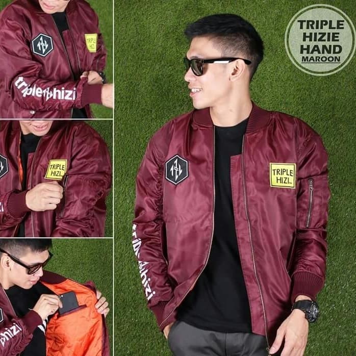 Seven Keys Jaket Bomber Triple Hizi Hand Army Pria Keren Daftar Source · Jaket bomber triple hizi new Hitam