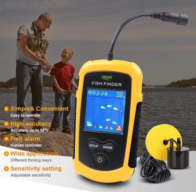 Foto Produk Fish Finder Lucky Color FFC1108 Pencari Ikan Sonar Sensor FFC1108-1 dari HRDIK