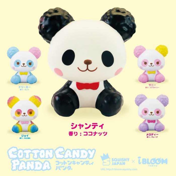 cotton candy panda squishy