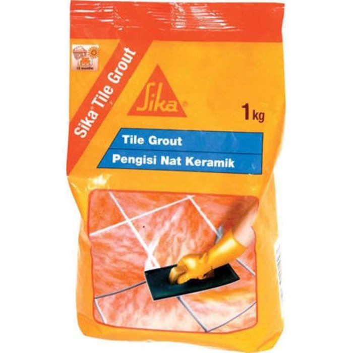 Jual SEMEN WARNA PENGISI NAT SIKA TILE GROUT 1KG - Kota Sukabumi - JnM