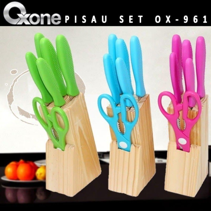 Harga 1 Set Pisau Dapur Oxone Travelbon.com Harga 1 Set Pisau Dapur Oxone Travelbon.com