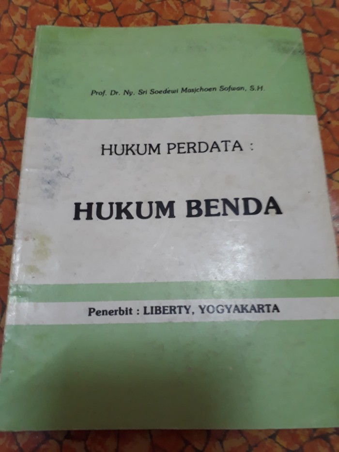 Jual Hukum Perdata Hukum Benda Prof. Dr. Sri Soedewi