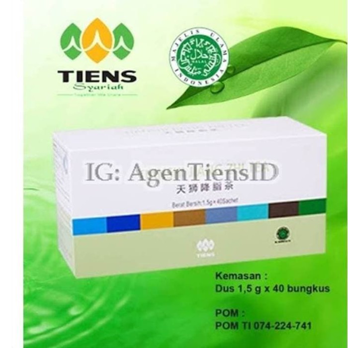 Jual TEH HIJAU PELANGSING TIENS TIANSHI Peluntur Lemak Bukan Daun Jati