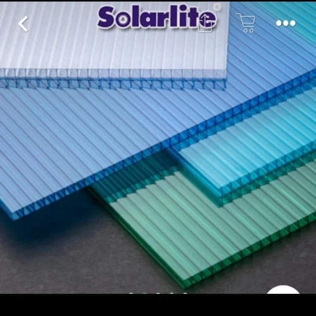 Jual Atap polycarbonate solarlite 5mm UV protection