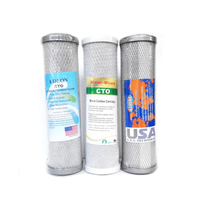 CTO Kolon Cartridge Filter Carbon Filter Air Karbon Blok 10 Inch