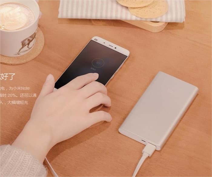 Powerbank Xiaomi Mi Pro 2 1000mAh 100% original fleksibel tahan lama - Putih