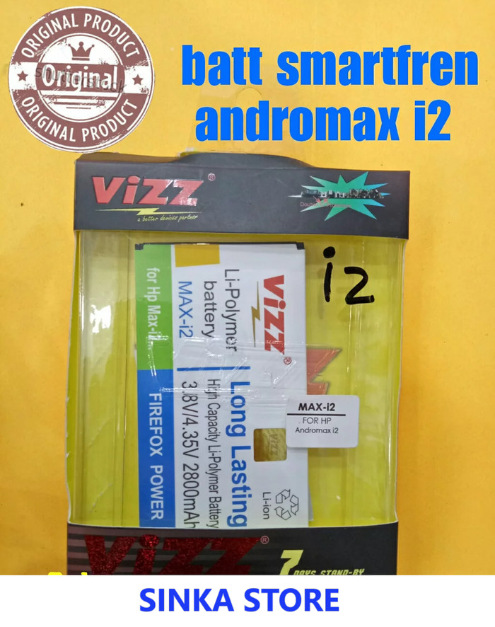 Battery Baterai Batre Double Power VIZZ Smartfren Andromax I2