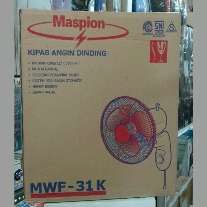 wal fan maspion MWF-31K kipas angin dinding kipas tembok terbaru