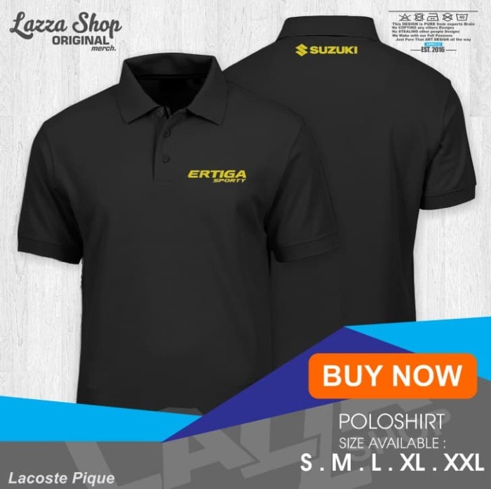 Foto Produk Poloshirt / Polo Kaos / Baju Kerah Suzuki Ertiga Sporty Keren Murah dari Lazza HD
