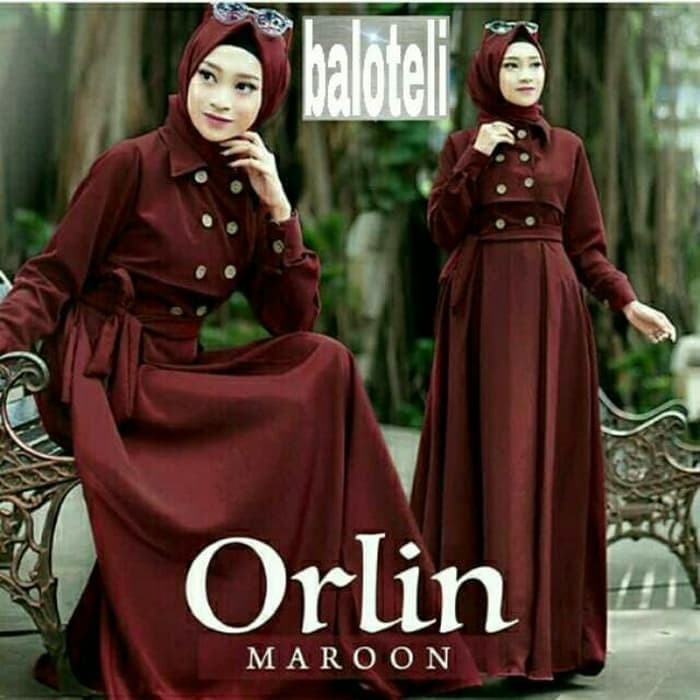 Jual Gamis Wanita Model Terbaru Gamis Kekinian Gamis Orlin