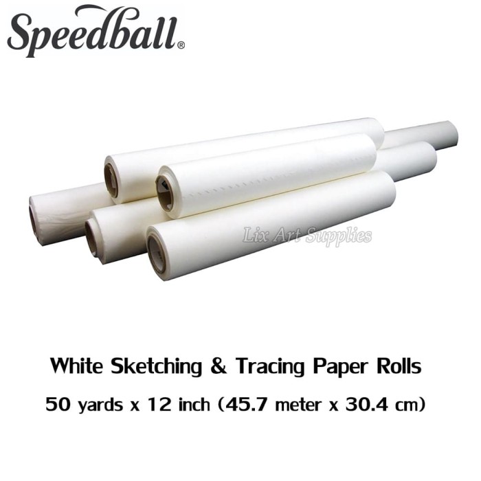 White Color Pro-Art 18-Inch by 50-Yards Tracing sketch paper Roll