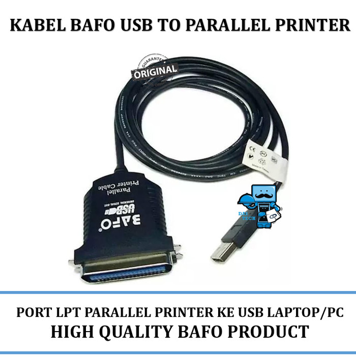 Jual Kabel USB to Paralel BAFO USB to Parallel Printer Original