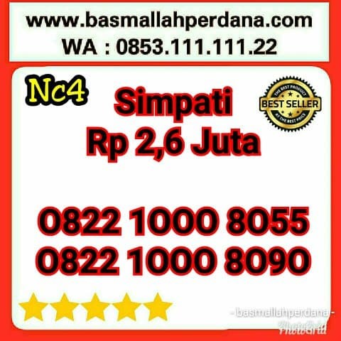 Kartu Perdana Nomor Cantik Telkomsel Simpati Seri Bos 805 0822 1000