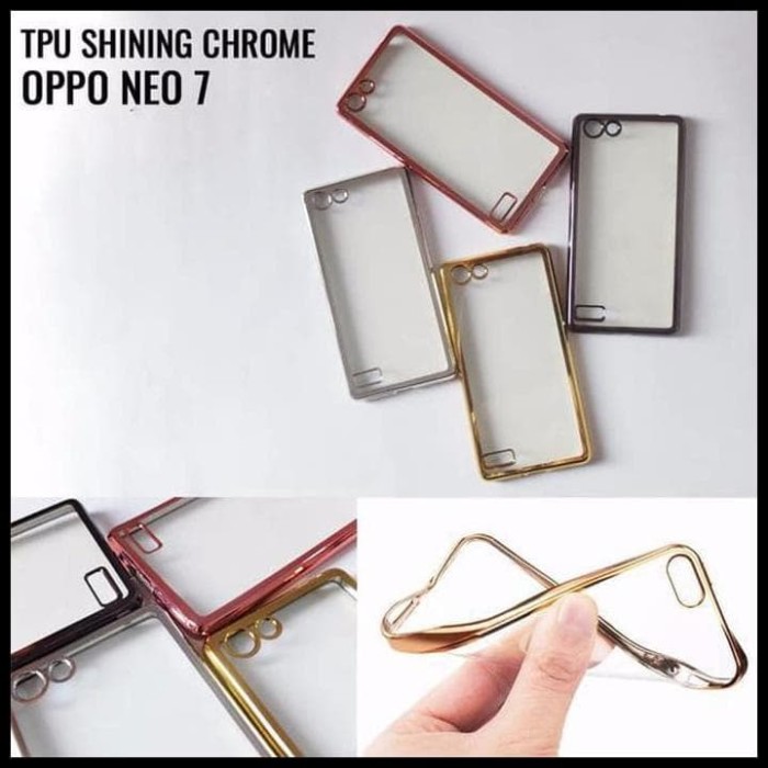 CASE / CASING HP TPU SHINING CHROME OPPO NEO 7 A33 ULTRATHIN