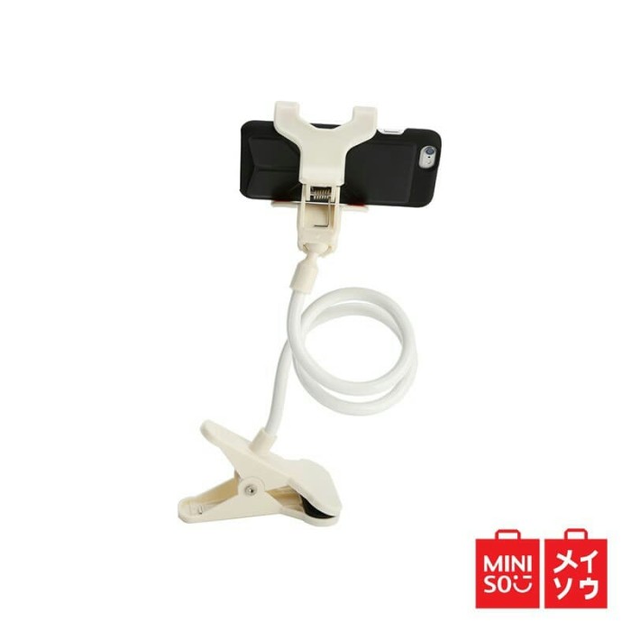 Miniso Official Phone Stand Lazy Pod Smartphone - Putih