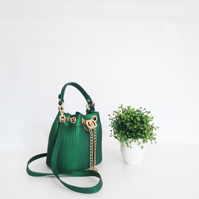 Tas Gucci Jelly matte Import/Tas Slempang wanita - Hijau Tosca