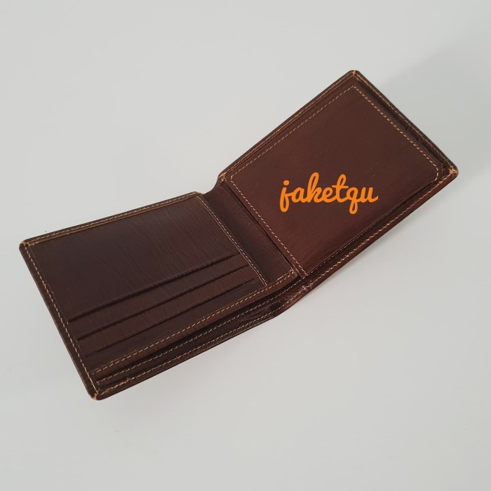 Dompet Kulit Pria Garut Pendek Hitam / Dompet Asli GARUT