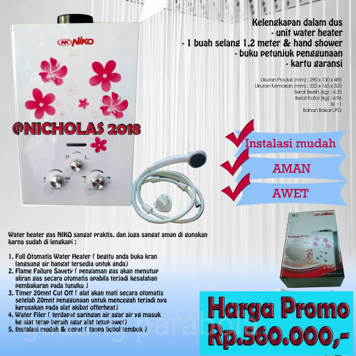 Katalog Water Heater Niko Travelbon.com Katalog Water Heater Niko Travelbon.com