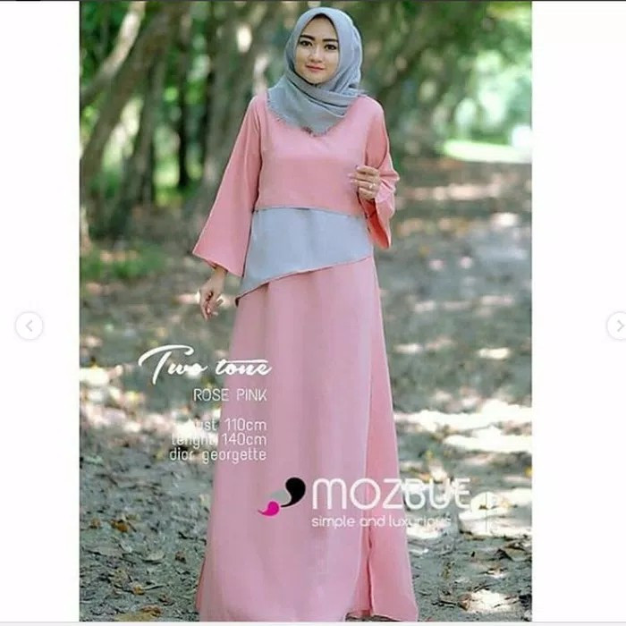 Gamis maxi dress terusan baju maxy wanita pakaian busana pesta elegan 2