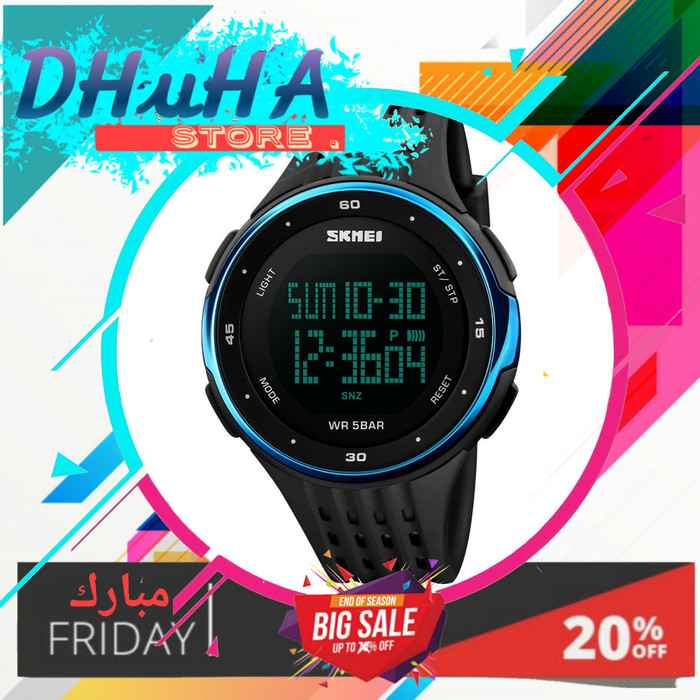 SKMEI 1219 Jam Tangan Pria Sport Water Resistant 50M - Hitam " Murah "