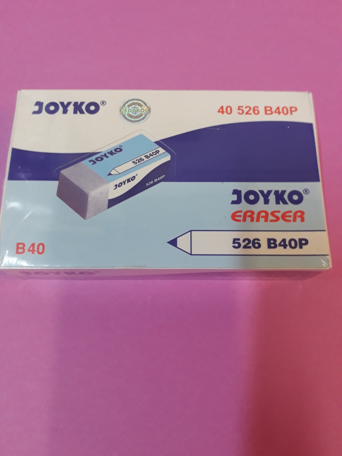 Penghapus Joyko Putih 1 Pack Isi 40 pcs