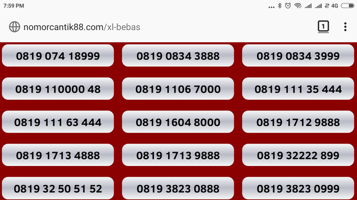 nomor cantik xl kartu perdana bebas nocan gsm murah axis xplor 3g 4g .