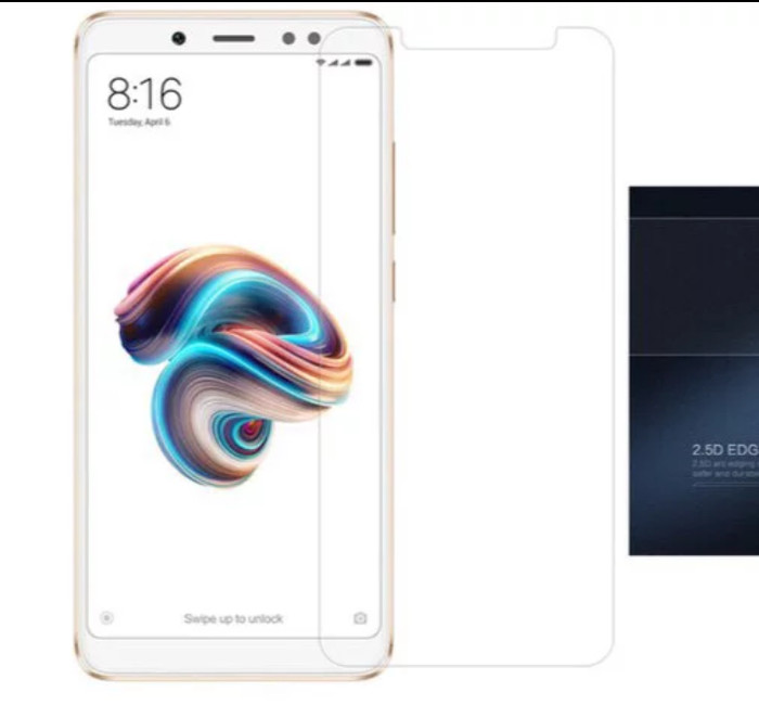 Clear Tempered Glass XIAOMI REDMI NOTE 5 PRO Anti Gores Kaca 9H Bening