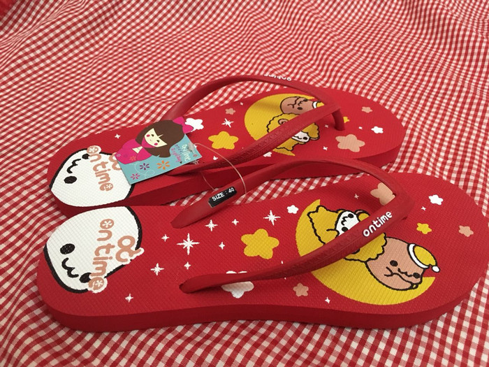 Sandal Jepit On Time / Sandal Perempuan Motif