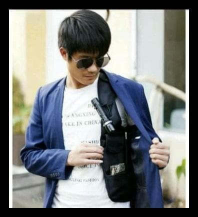 Tas Gadget Pundak Bahu Army Polisi Fbi Agen 007 (Smartphone) - Cokelat