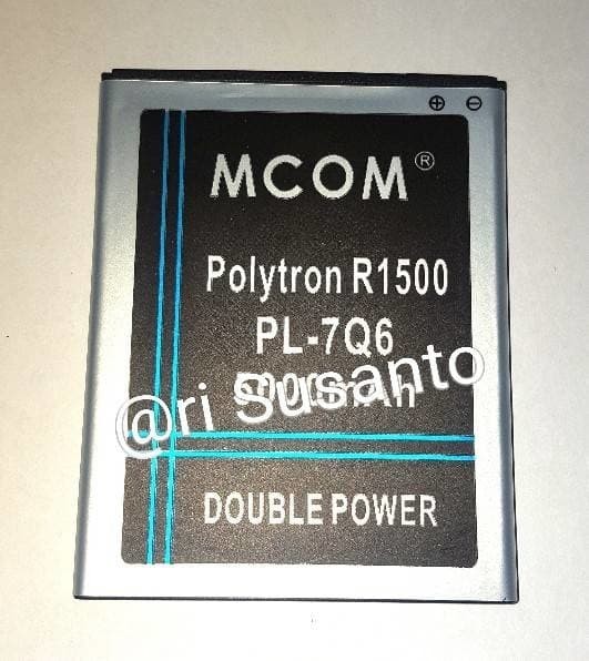 Baterai MCOM For Polytron R1500 Rocket Q-Five Q5 PL-7Q6 Double Power