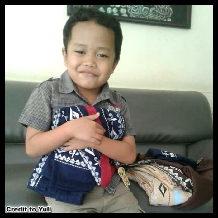 Koko Anak Batik Muslim Baju Setelan Pakaian Gamis Anak Berkelas Maruno 2